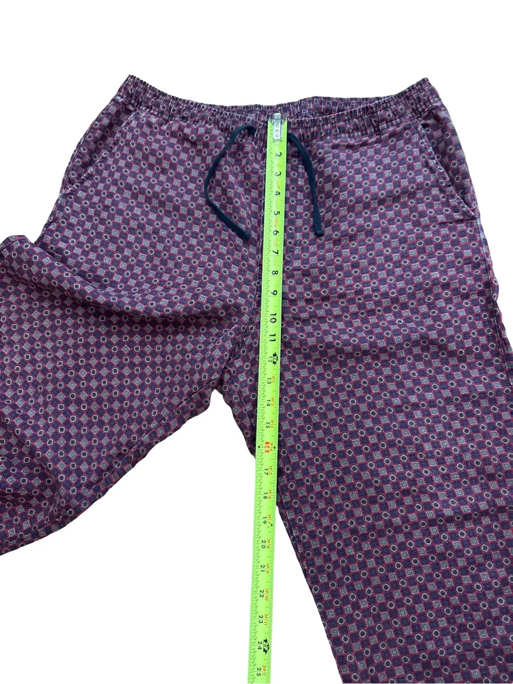 Vintage Polo Ralph Lauren Linen Blend Men’s Geometric Pants Sz Medium Preppy